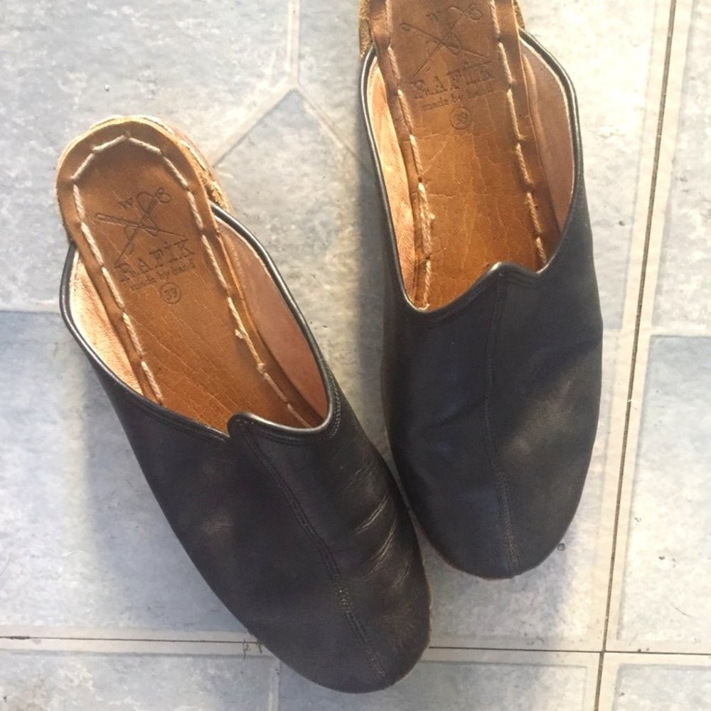 Rafik Handmade Leather Mules